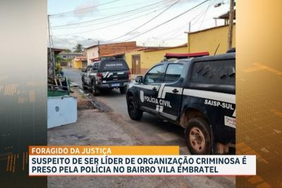 Preso suspeito de liderar grupo criminoso atuante na Vila Embratel
