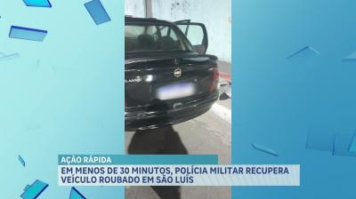 PM recupera carro roubado no Anel Viário, em São Luís