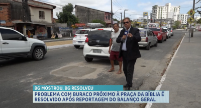 Problema com bueiro é resolvido após reportagem do Balanço Geral