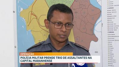 Polícia Militar prende trio suspeito de assaltos na capital maranhense