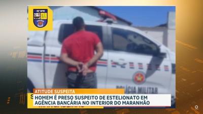 PM conduz suspeito de estelionato em São Raimundo das Mangabeiras