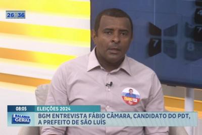 Eleições 2024: BGM entrevista candidato a prefeito de São Luís, Fábio Câmara (PDT)