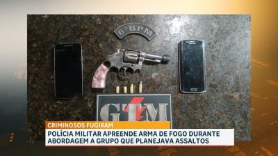 PM apreende arma de fogo e celulares no bairro São Cristóvão  