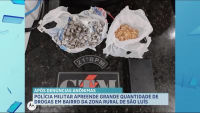 PM apreende drogas escondidas em capacete na zona rural de São Luís