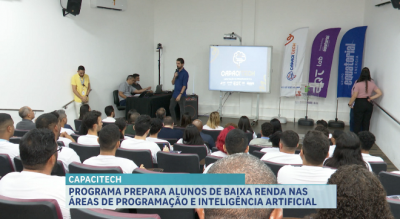 Alunos exploram programação e inteligência artificial em curso do Programa Capacitech