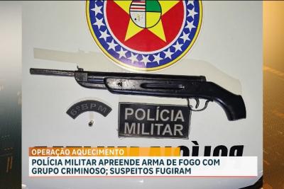 PM apreende arma de fogo durante Operação Aquecimento