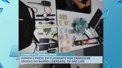 Condenado pela Justiça é preso em flagrante por tráfico de drogas, em São Luís