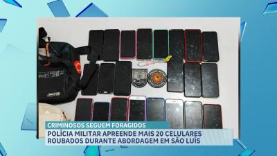 Ação da Polícia Militar apreende 22 celulares no bairro do Turu, em São Luís