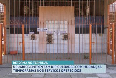 Passageiros enfrentam dificuldades devido à reforma no Terminal de Integração Praia Grande