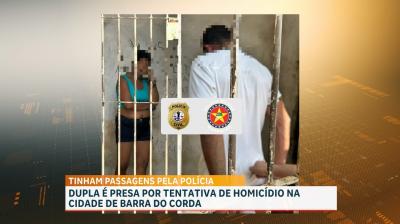 Presa dupla suspeita de tentativa de homicídio em Barra do Corda