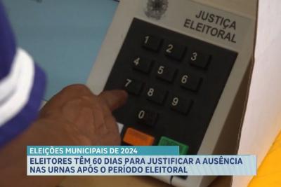 Eleitores têm 60 dias para justificar a ausência nas urnas após o período eleitoral