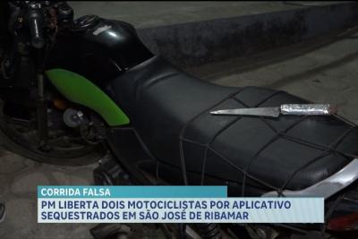 PM liberta dois motociclistas sequestrados em São José de Ribamar