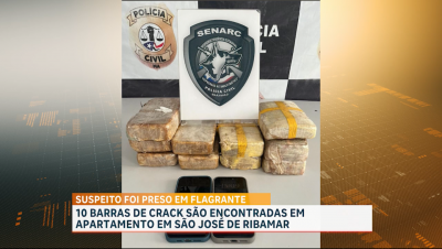 Polícia Civil apreende 10 barras de crack em São José de Ribamar
