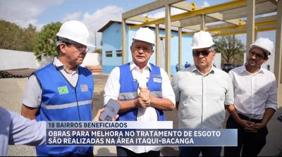 Governo vistoria obras do sistema de esgotamento sanitário do Bacanga, em São Luís