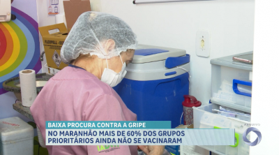 Campanha de vacinação contra influenza registra baixa procura no Maranhão