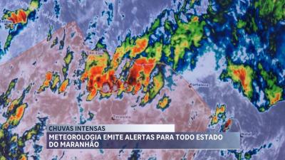 Inmet alerta sobre chuvas intensas no MA nessa terça-feira (20)