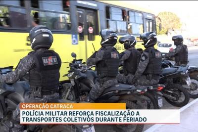 PM reforça fiscalização em ônibus durante o feriado em São Luís