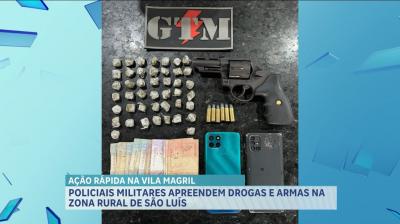 PM apreende armas e entorpecentes na zona rural de São Luís