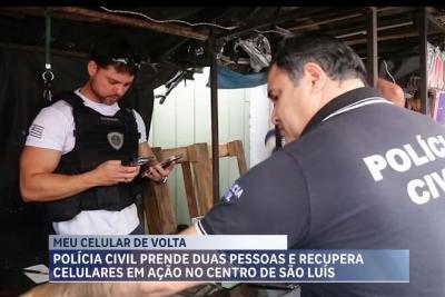 Polícia prende duas pessoas durante ação do programa “Meu Celular de Volta”