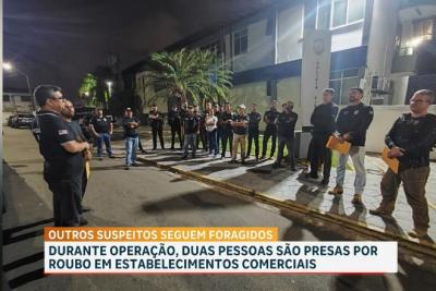 Duas pessoas são presas suspeitas por roubos a estabelecimentos comerciais