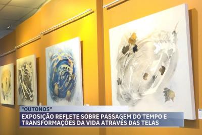 Exposição reflete sobre passagem do tempo e transformações da vida através das telas