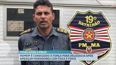 Homem é conduzido por suspeitas de ameaças em Igarapé Grande