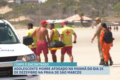 Adolescente morre afogado na Praia de São Marcos, em São Luís