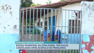 Pais reclamam de aulas suspensas em escola da zona rural de São Luís