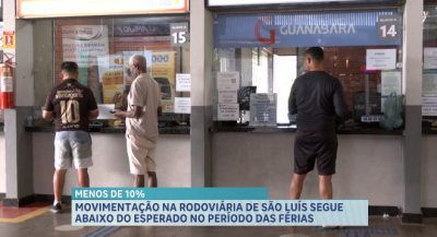 Movimentação na rodoviária de São Luís segue abaixo do esperado no período de férias