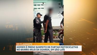 PM conduz suspeito de furtar motocicletas em São Luís