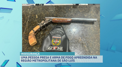 Polícia Militar do Maranhão detém suspeito e apreende arma na região metropolitana de São Luís