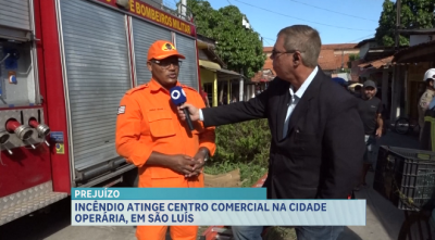 Incêndio atinge feira da Cidade Operária em São Luís