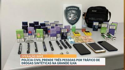 Polícia Civil prende 3 pessoas por tráfico de drogas sintéticas em São Luís
