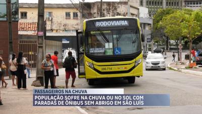 Usuários reclamam da falta de abrigos em pontos de ônibus em São Luís