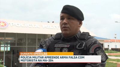 Polícia apreende arma falsa com motorista de carro na MA-204