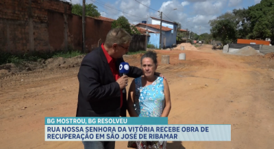 Rua Nossa Senhora da Vitória em São José de Ribamar recebe obra após reportagem do Balanço Geral