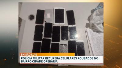 PM apreende celulares em residência do bairro Cidade Operária