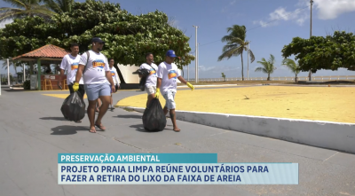 Projeto “Praia Limpa” reúne voluntários para ação na orla de São Luís