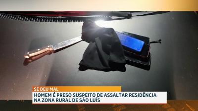 Presa dupla suspeita de assalto à residência em Raposa