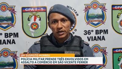 Suspeito de assalto morre em confronto com a PM em Viana