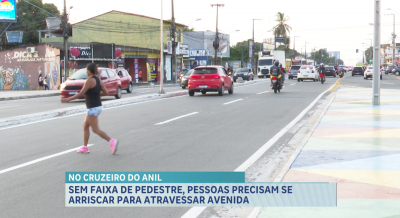 Pessoas reclamam de avenida sem faixa de pedestre no Cruzeiro do Anil em São Luís