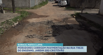 Moradores relatam problemas enfrentados na Rua Treze do Engenho, no bairro São Cristóvão