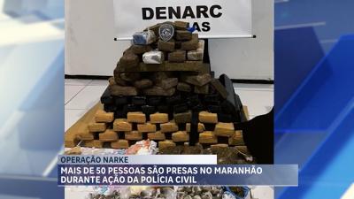 Polícia Civil prende 52 pessoas durante operação de combate ao tráfico de drogas no MA