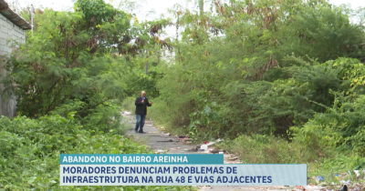 Moradores da Rua 48, no bairro Areinha, em São Luís enfrentam problemas de infraestrutura