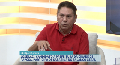 José Laci, candidato à prefeitura de Raposa participa de sabatina no Balaço Geral