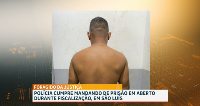 Polícia cumpre mandado de prisão em aberto durante fiscalização em São Luís