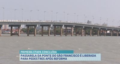 Após reforma, passarela da ponte José Sarney é liberada  