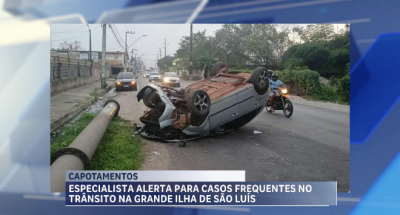 Especialista alerta para casos frequentes de capotamento no trânsito