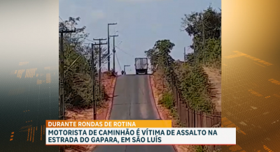 Motorista de caminhão é vítima de assalto na estrada do Gapara, em São Luís