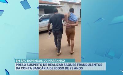 Preso suspeito de furto mediante fraude contra idoso em Santa Filomena do Maranhão